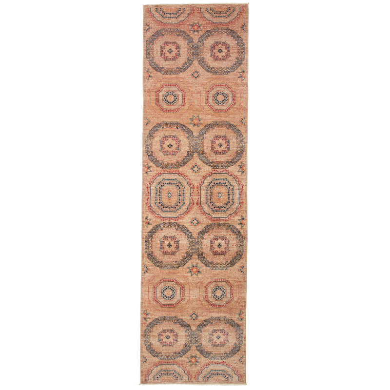 Rug Mamlouk Pakistan 81x296 Terracotta Beige Ch