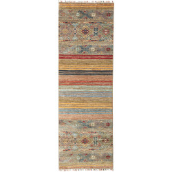 Rug Rubin Pakistan 82x244 Earthy Blue