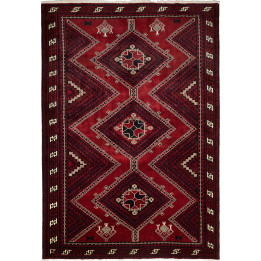 Hand Made Rug Lori Persia 215x305 Dark Red Blac