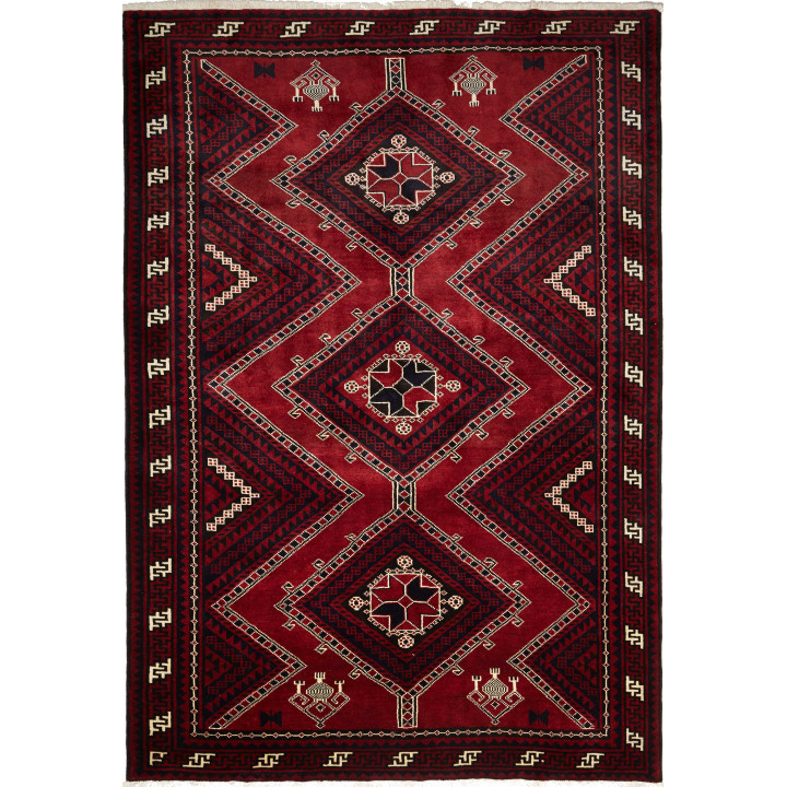 Hand Made Rug Lori Persia 215x305 Dark Red Blac