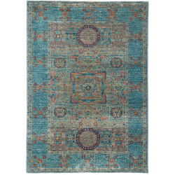 Rug Mamlouk Pakistan 81x115 Peacock Blue Turquo