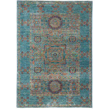 Rug Mamlouk Pakistan 81x115 Peacock Blue Turquo