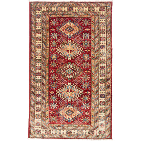 Rug Kazak Fine Pakistan 91x155 Red Beige