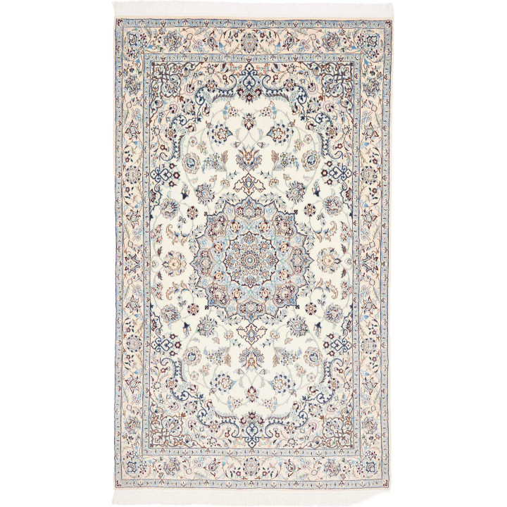 Hand Made Rug Nain 9la Persia 150x237 Ivory Blu