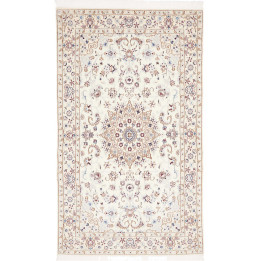 Hand Made Rug Nain 9la Persia 125x210 Ivory Blu