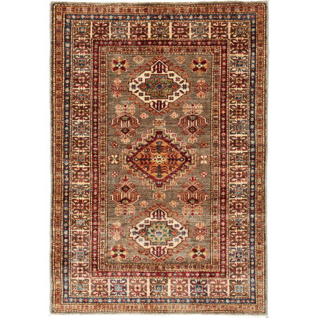 Rug Kazak Fine Pakistan 100x146 Earthy Brown Bu