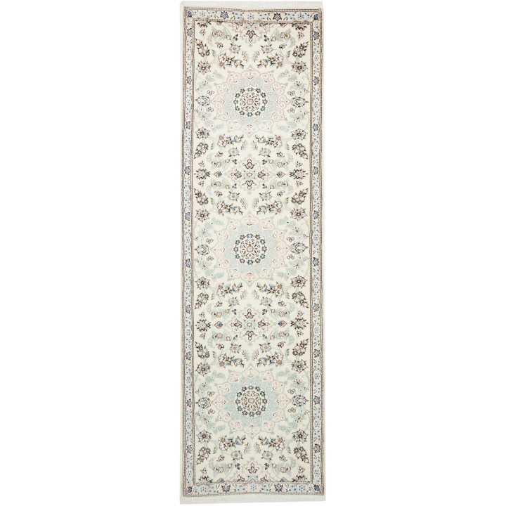 Hand Made Rug Nain 9la Persia 80x286 Ivory Dark