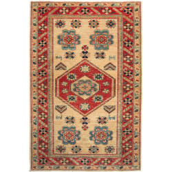 Rug Kazak Fine Pakistan 102x155 Beige Red