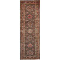 Rug Kazak Fine Pakistan 85x256 Earthy Brown Of