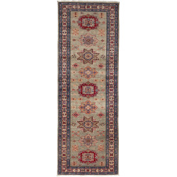 Rug Kazak Fine Pakistan 80x235 Sage Green Deep