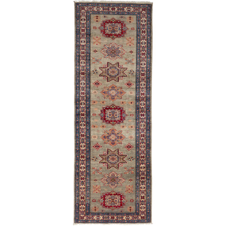 Rug Kazak Fine Pakistan 80x235 Sage Green Deep
