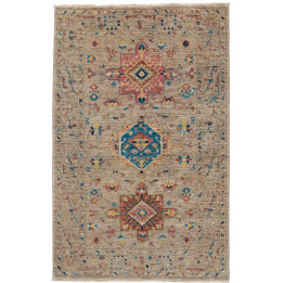 Hand Made Rug Floralia Pakistan 95x152 Beige Mu