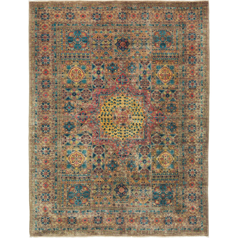 Rug Mamlouk Pakistan 150x199 Beige Blue Red Yel