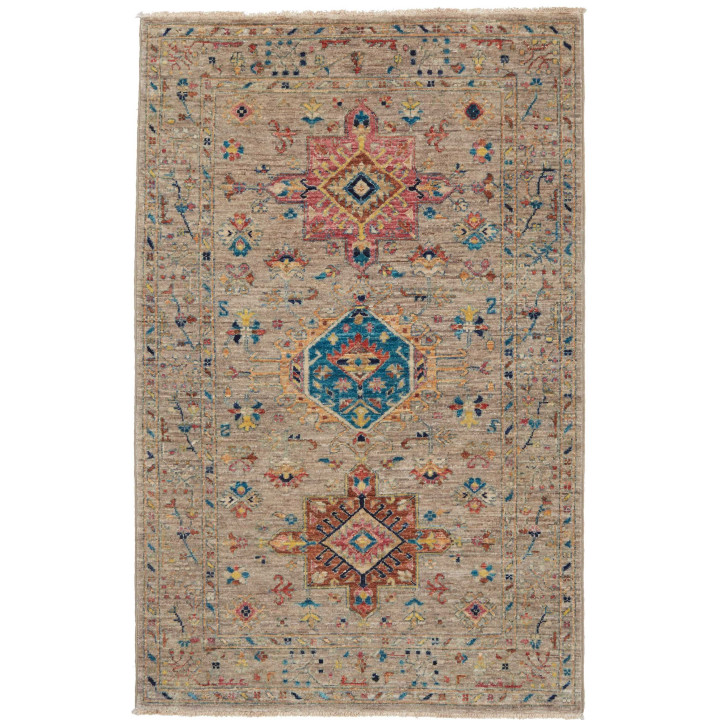 Tappeto Originale Floralia Pakistan 95x152 Beig