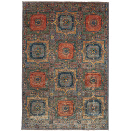 Hand Made Rug Kairo Pakistan 202x302 Blue Brick