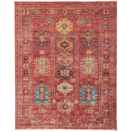 Rug Tribal Pakistan 151x192 Terracotta Red Teal