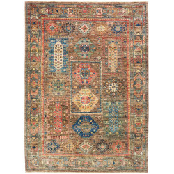 Rug Tribal Pakistan 145x205 Brown Blue Red Yell