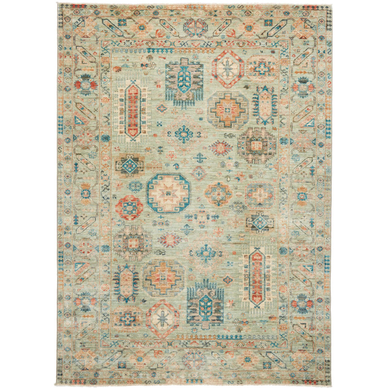 Rug Tribal Pakistan 172x236 Aquamarine Mint Gre