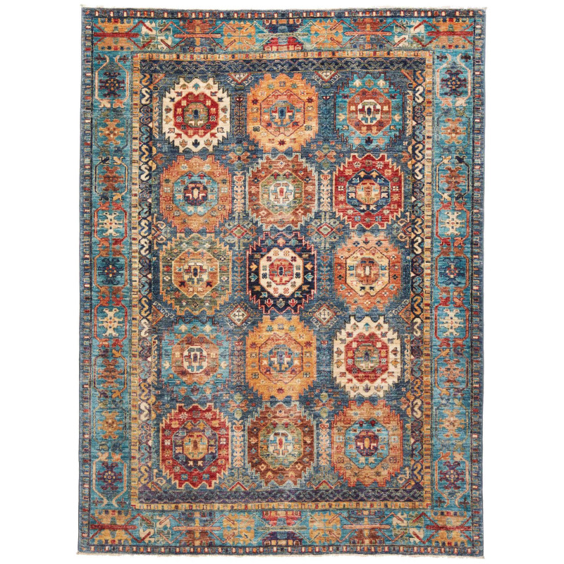 Rug Tribal Pakistan 148x201 Blue Terracotta Red