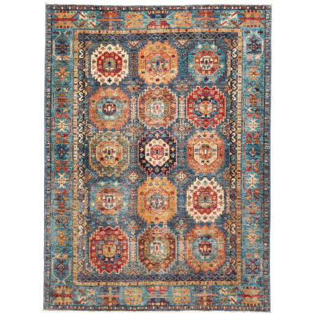 Rug Tribal Pakistan 148x201 Blue Terracotta Red