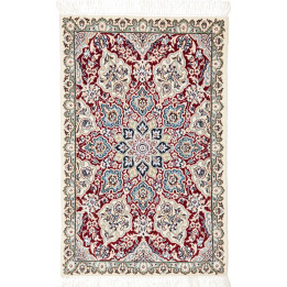 Hand Made Rug Nain 9la Persia 60x93 Dark Red Iv