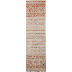 Rug Rubin Pakistan 80x292 Beige Grey Terracotta