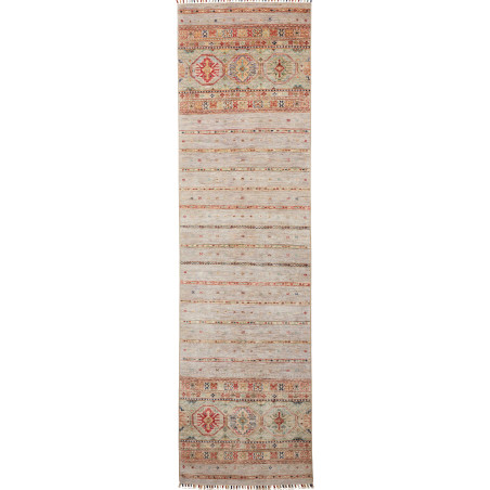 Rug Rubin Pakistan 80x292 Beige Grey Terracotta