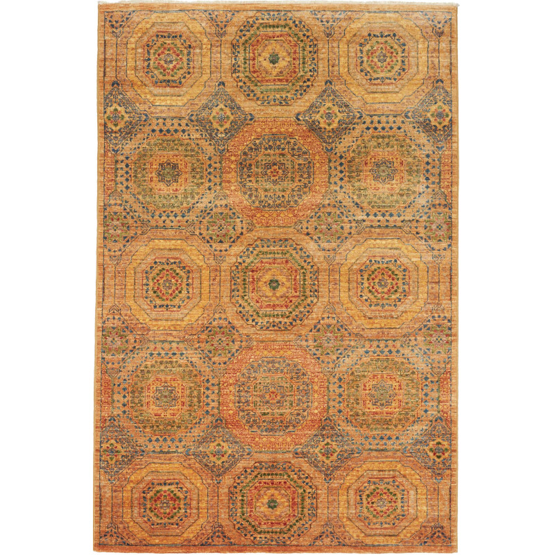 Rug Mamlouk Pakistan 126x189 Ochre Orange Brown
