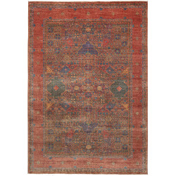 Rug Mamlouk Pakistan 205x297 Terracotta Red Blu