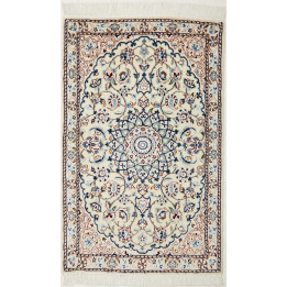 Hand Made Rug Nain 9la Persia 60x97 Ivory Blue