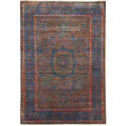 Rug Mamlouk Pakistan 145x207 Blue Brown Rust Te