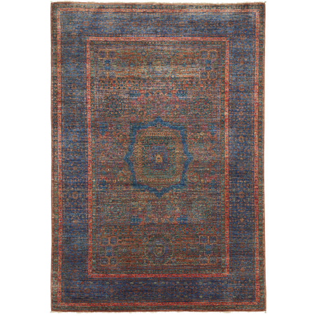 Rug Mamlouk Pakistan 145x207 Blue Brown Rust Te