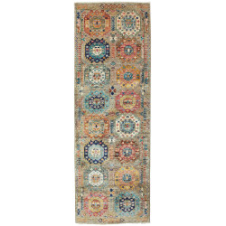 Rug Tribal Pakistan 80x243 Beige Grey Blue Oran