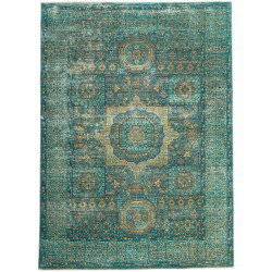 Rug Mamlouk Pakistan 169x233 Teal Gold Greenish