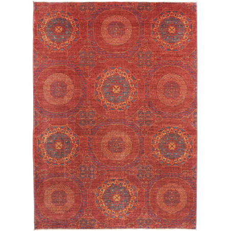 Rug Mamlouk Pakistan 171x240 Terracotta Red Blu