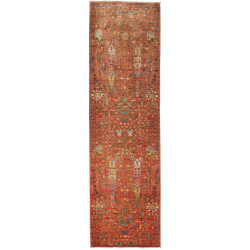 Rug Shahi Fine Pakistan 84x294 Rust Sky Blue Sa