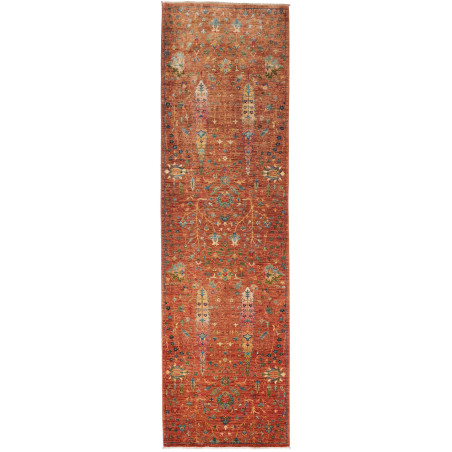 Rug Shahi Fine Pakistan 84x294 Rust Sky Blue Sa