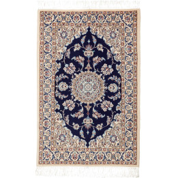 Tappeto Originale Nain 6la Persia 62x96 Blu Not