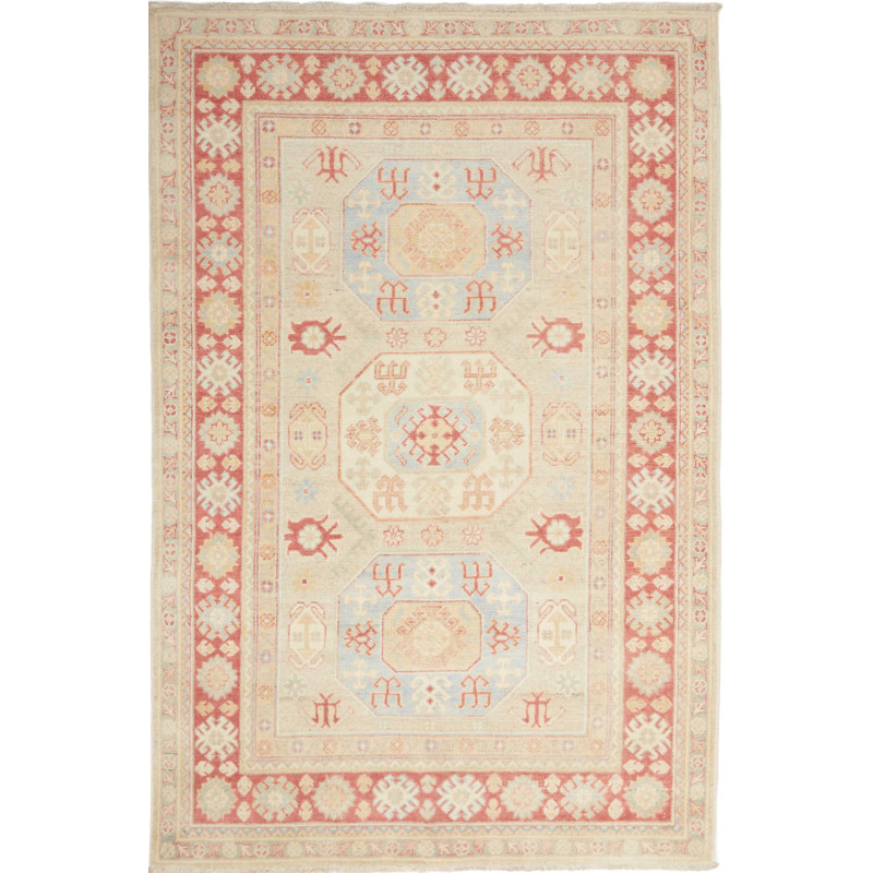 Rug Kazak Afghanistan 118x181 Cream Beige Light