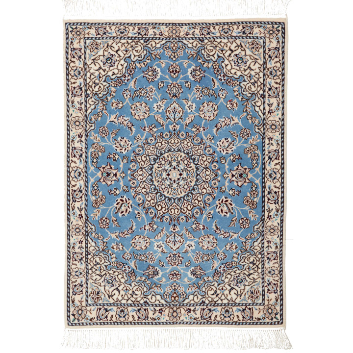 Tappeto Originale Nain 6la Persia 66x90 Celeste