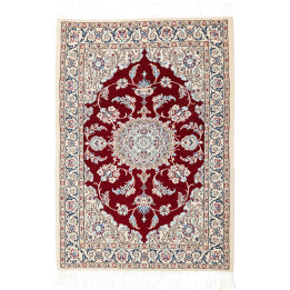 Hand Made Rug Nain 6la Persia 62x93 Dark Red Iv