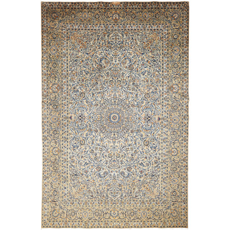 Rug Kashan Persia 250x392 Beige Ivory Cream Sap