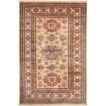 Rug Kazak Fine Pakistan 95x148 Beige Terracotta