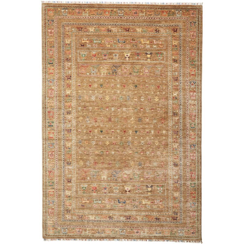 Rug Rubin Pakistan 204x300 Beige Brown Red Blue
