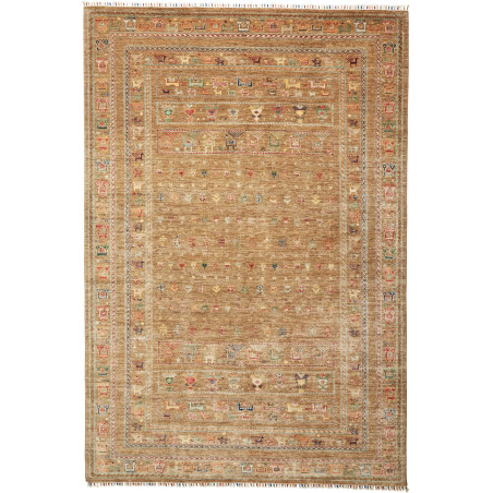 Rug Rubin Pakistan 204x300 Beige Brown Red Blue