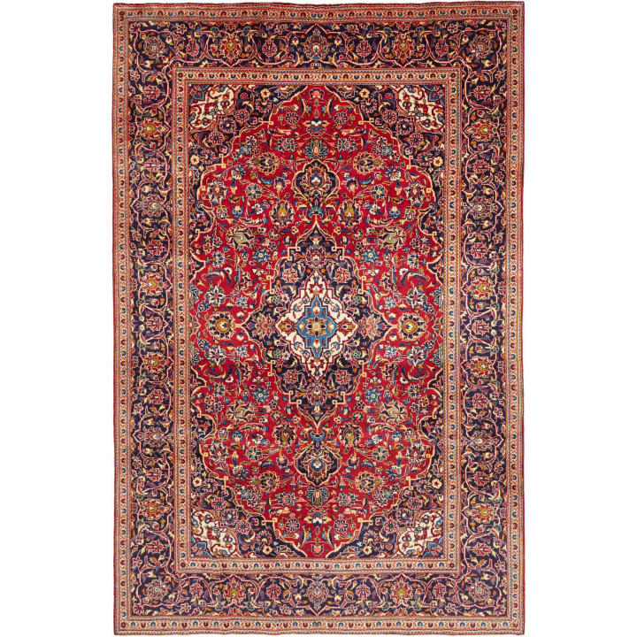 Hand Made Rug Ardakan Persia 197x305 Red Dark B