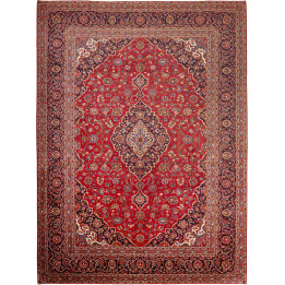 Hand Made Rug Ardakan Persia 295x400 Red Dark B