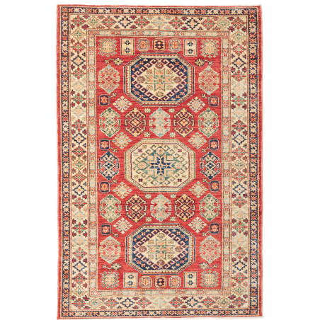 Rug Kazak Fine Pakistan 119x182 Scarlet Red Bei