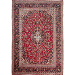 Hand Made Rug Ardakan Persia 243x355 Red Dark B