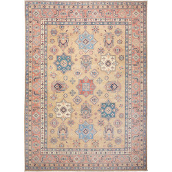 Rug Kazak Afghanistan 268x372 Sand Beige Turquo